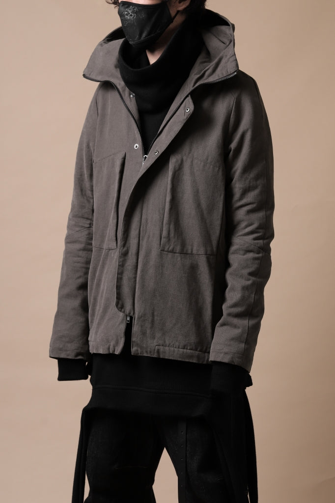 daub PADDED MT-HOOD JACKET / SOFT COTTON TWILL