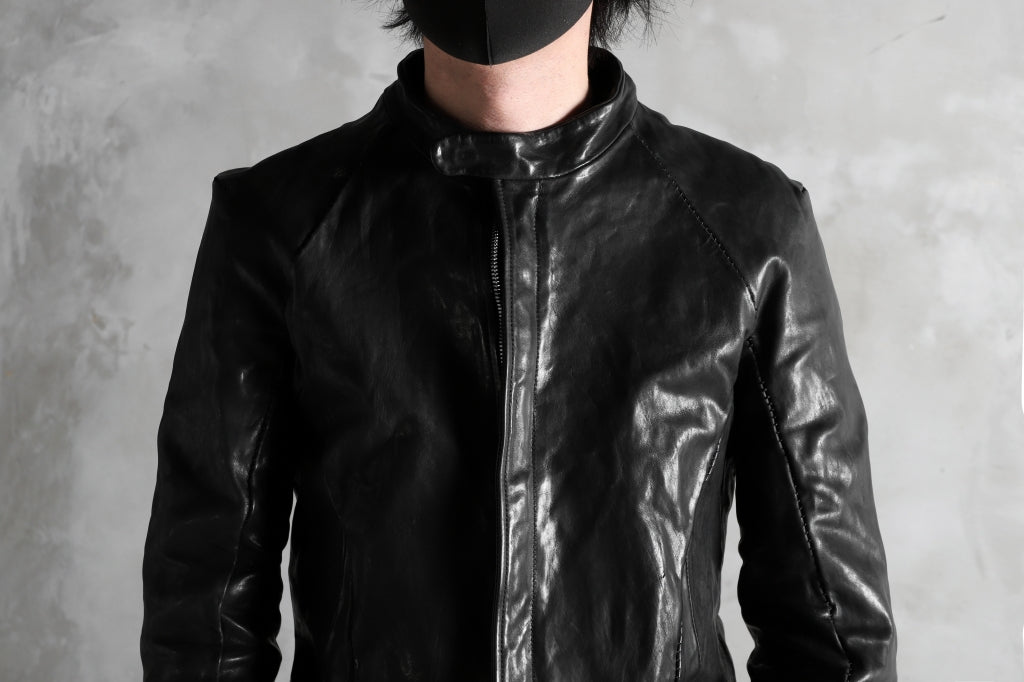 incarnation exclusive SINGLE ZIP JACKET / HORSE FULL GRAIN (BLACK EDITION)