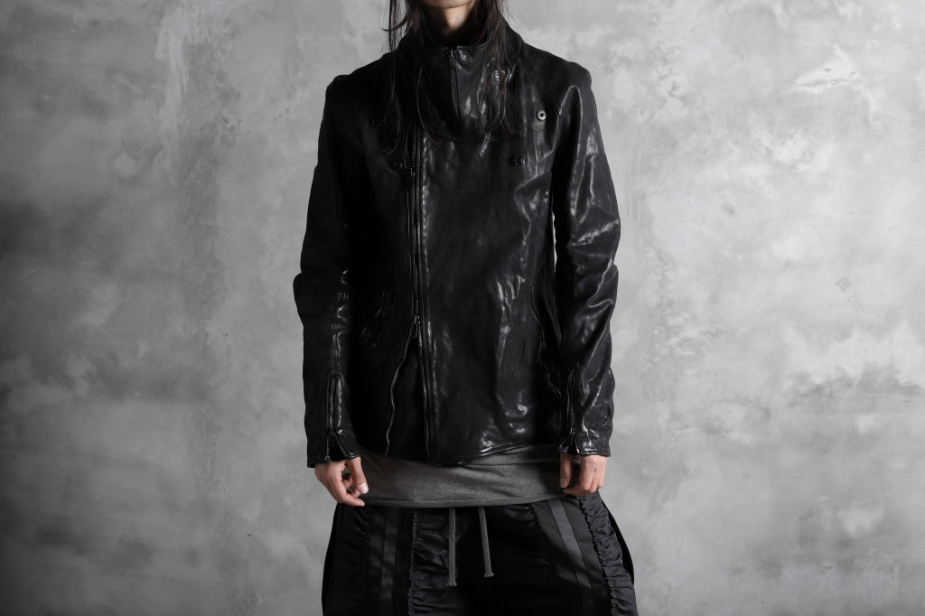 incarnation exclusive HOODED JACKET / HORSE FULL GRAIN (BLACK EDITION)