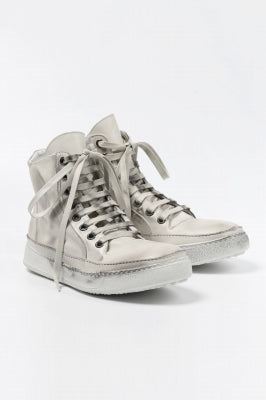 masnada HIGH TOP SNEAKER / PELLE DI VITELLO (DIRTY ICE WHITE)