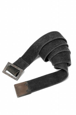 BORIS BIDJAN SABERI FABRIC & PLATE BELT / RESIN DYED "BELT5-SIN"