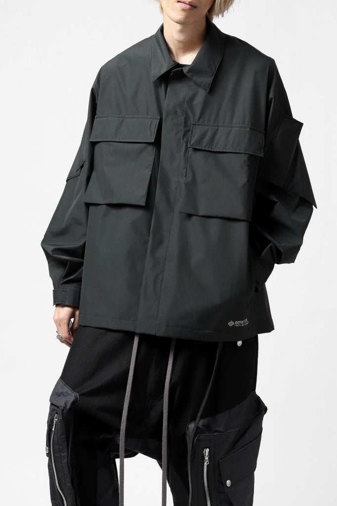 D-VEC x ALMOSTBLACK "GORETEX INFUNIUM 2L SHELL" SHIRTS JACKET