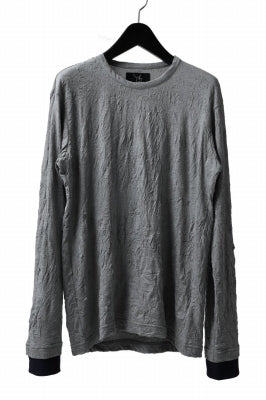 Y's BASIC LONG SLEEVE TEE / PLAIN STITCH WRINKLE