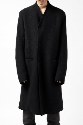 daub LAPELLESS COAT / VIRGIN WOOL