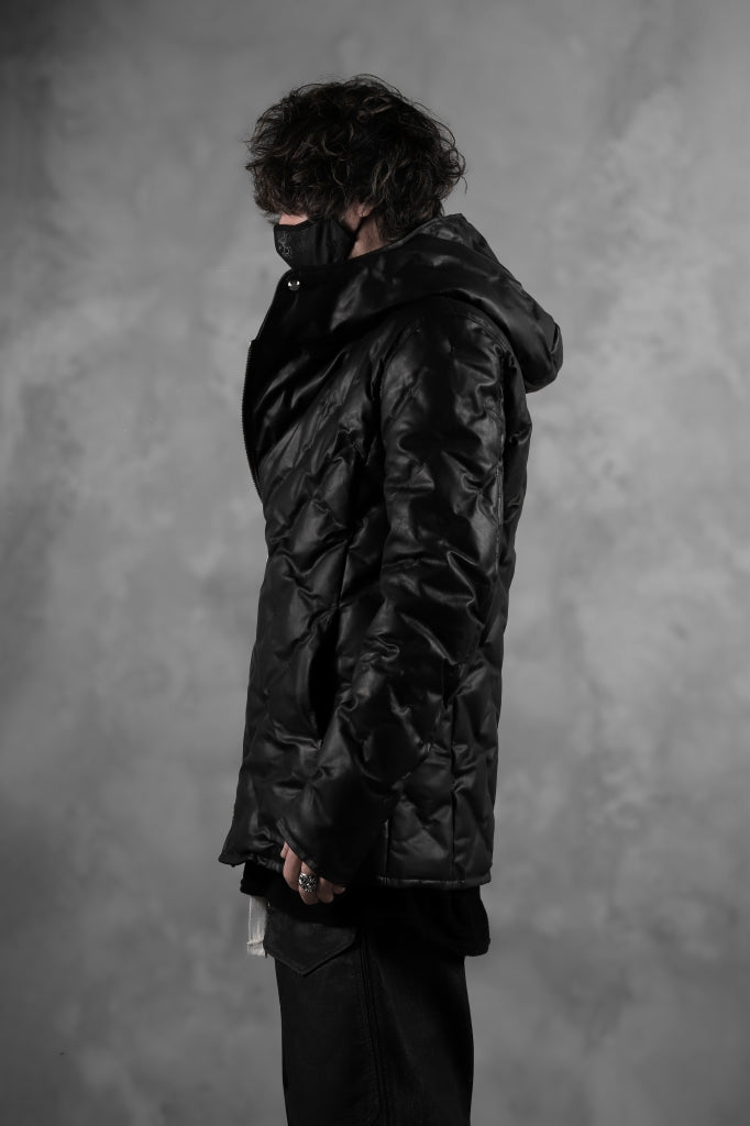 BACKLASH THE LINE exclusive HOODED DOWN JACKET / GUIDI CALF + POLISH WHITE GOOSE