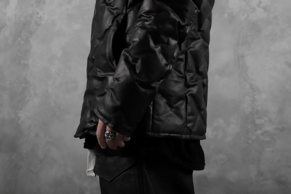 BACKLASH THE LINE exclusive HOODED DOWN JACKET / GUIDI CALF + POLISH WHITE GOOSE