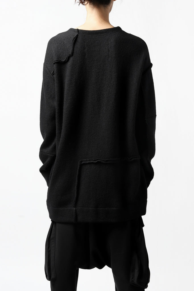 KLASICA SAB CREW PULL OVER / WOOL&COTTON JERSEY 