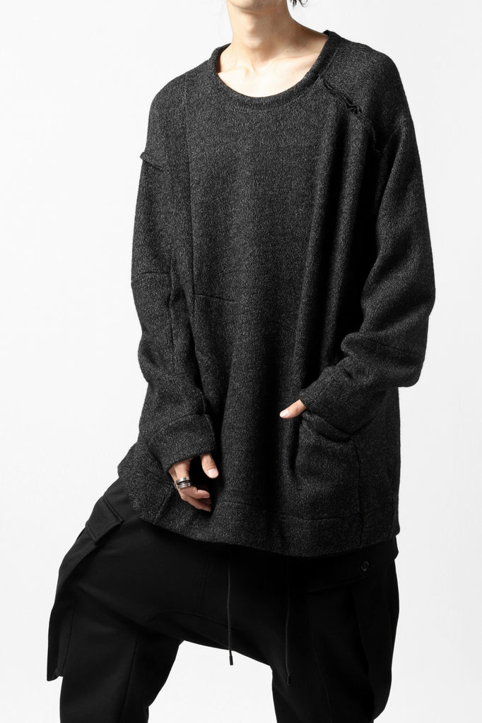 KLASICA SAB CREW PULL OVER / WOOL&COTTON JERSEY