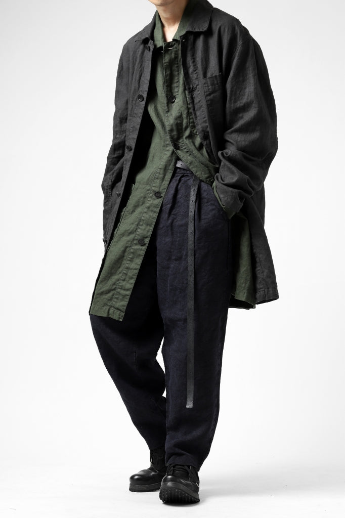 ISAMU KATAYAMA BACKLASH WORK COAT / GARMENT NATURAL DYED LINEN