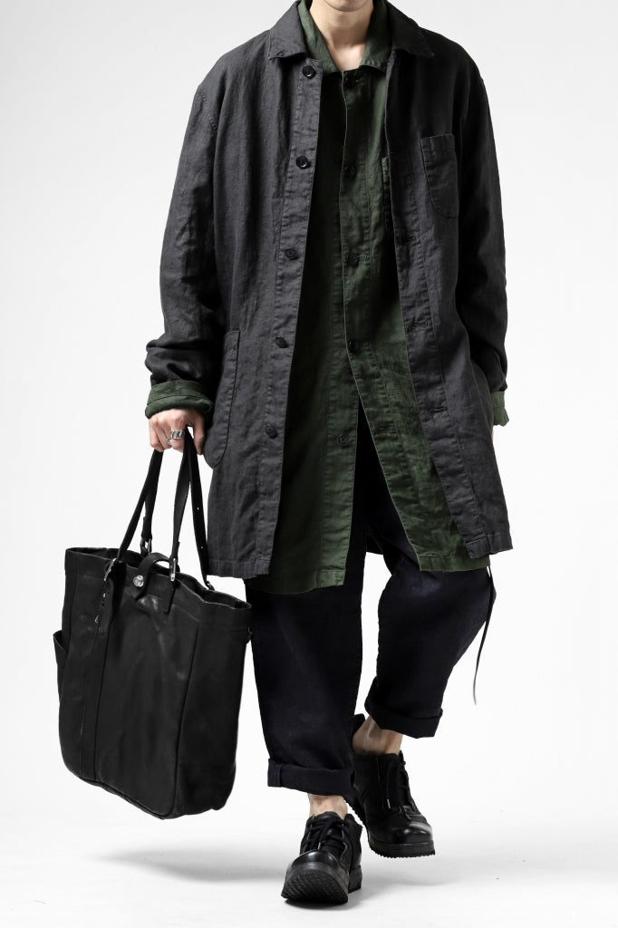 ISAMU KATAYAMA BACKLASH TOTE BAG / DOUBLE SHOULDER OBJECT DYED