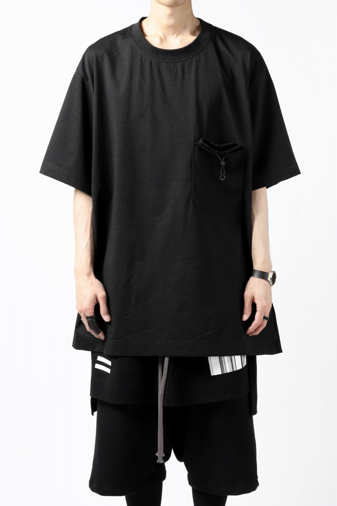 Y-3 Yohji Yamamoto STRINGS POCKET TEE / PAPER JERSEY