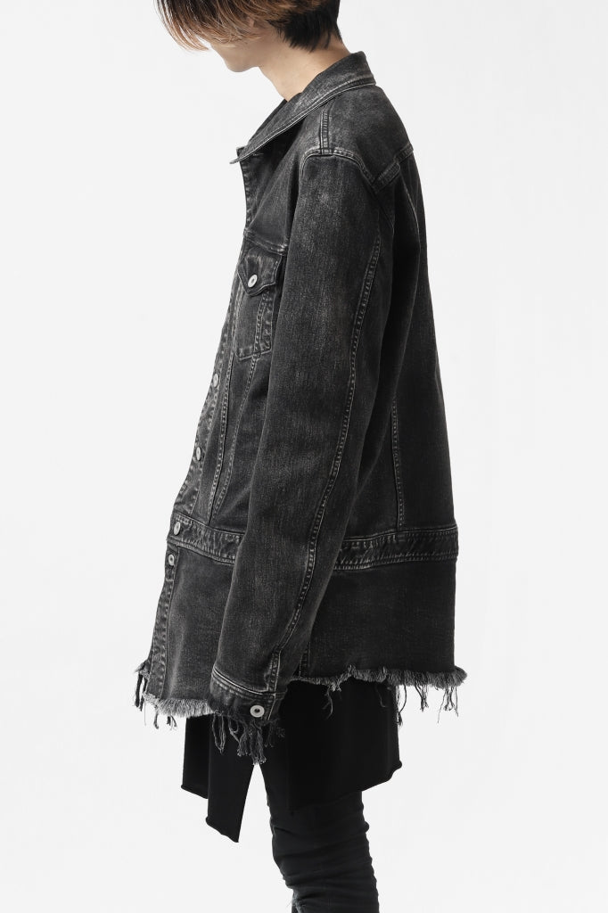 ISAMU KATAYAMA BACKLASH TRUCKER DENIM JACKET / SPLASH DYED