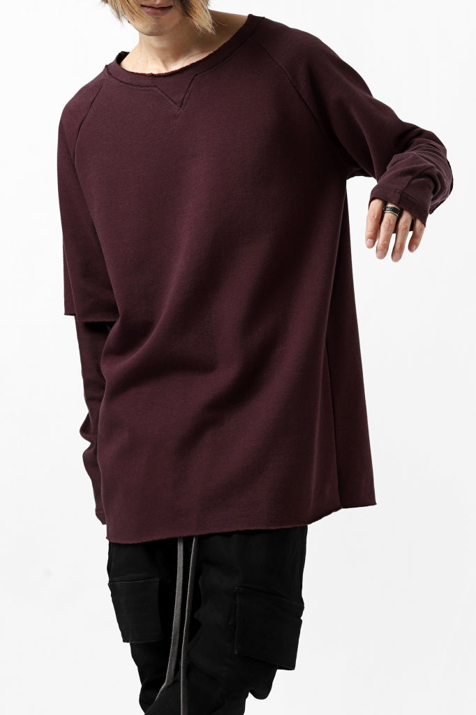 FIRST AID TO THE INJURED LAYERED SLEEVE TOPS / FRENCH TERRY + JERSEY