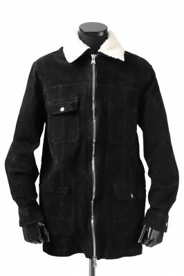 ISAMU KATAYAMA BACKLASH COVERALL JACKET / REVERSE CALF OBJECT DYED