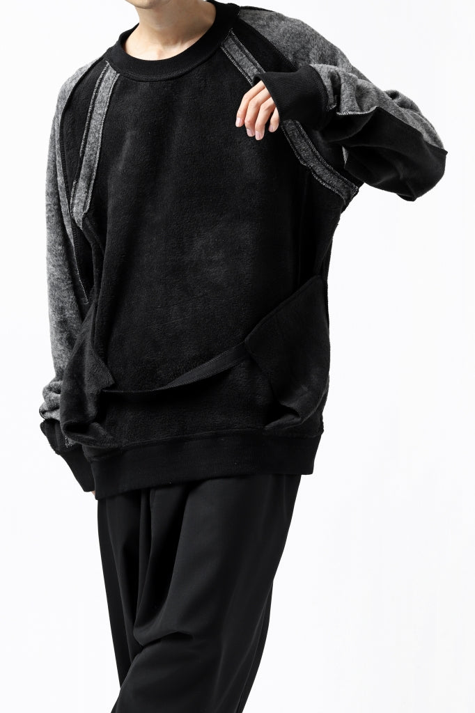 A.F ARTEFACT "VEIL" DRAPE SWEATER HOODIE / BomberHEAT®