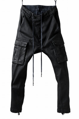 11 BY BORIS BIDJAN SABERI CARGO POCKET PANTS / PIGMENT DYED "P21B-F-1481"