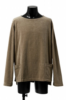 ISAMU KATAYAMA BACKLASH GARENT-DYED PULLOVER / 7W STRETCH CORDUROY