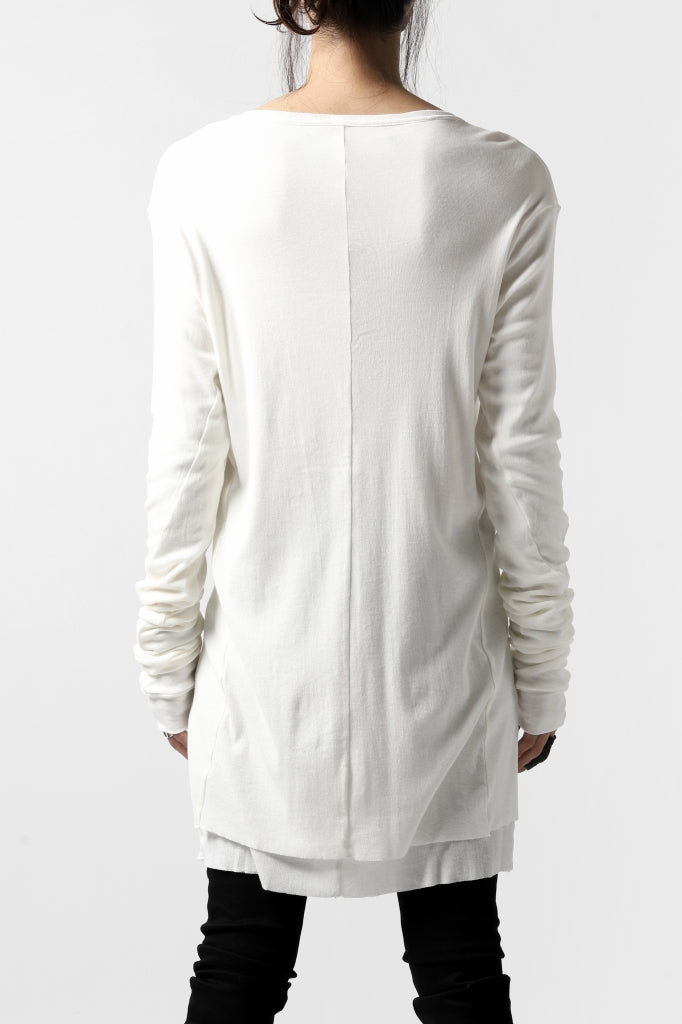 A.F ARTEFACT DOUBLE LAYERED LONG TOPS / SOFT GAUZE LJ