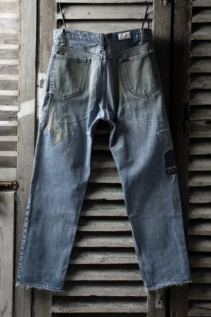 CHANGES VINTAGE REMAKE DENIM STRAIGHT PANTS / RARE DENIM_A