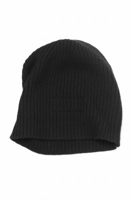 RUNDHOLZ DIP BEANIE CAP / RIB WOOL KNITTED