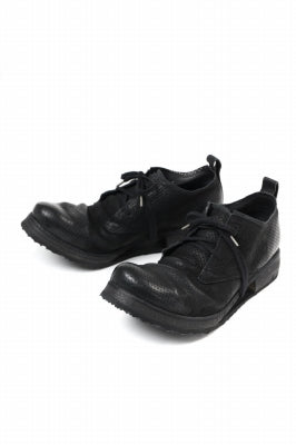 BORIS BIDJAN SABERI HORSE PUNCHING LEATHER DERBY SHOES / WASHED & HAND-TREATED "SHOE1-SIN"