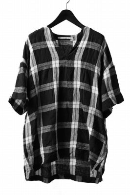 _vital exclusive minimal tunica tops / linen-plaid