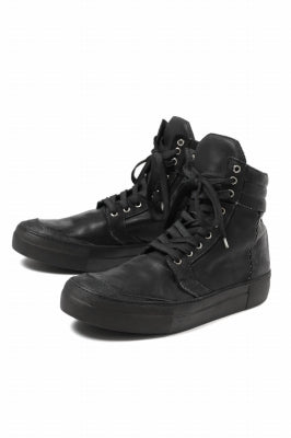 incarnation HIGH CUT BB-1 SNEAKER / HORSE COMBI LEATHER PIECE DYED