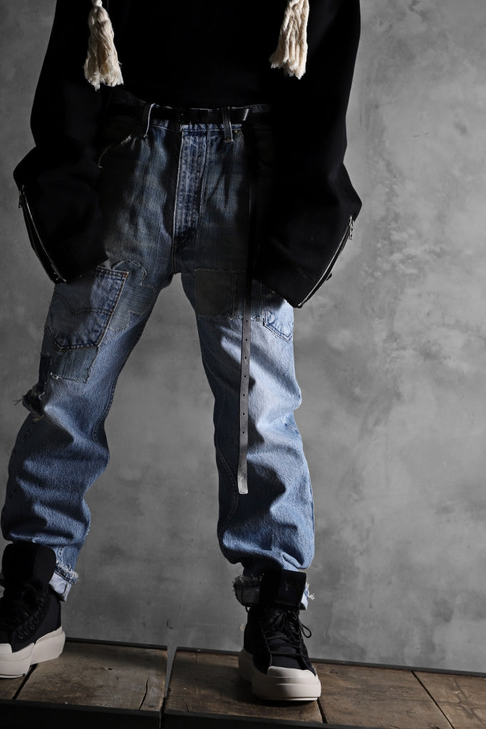 CHANGES VINTAGE REMAKE DENIM STRAIGHT PANTS / RARE DENIM_A