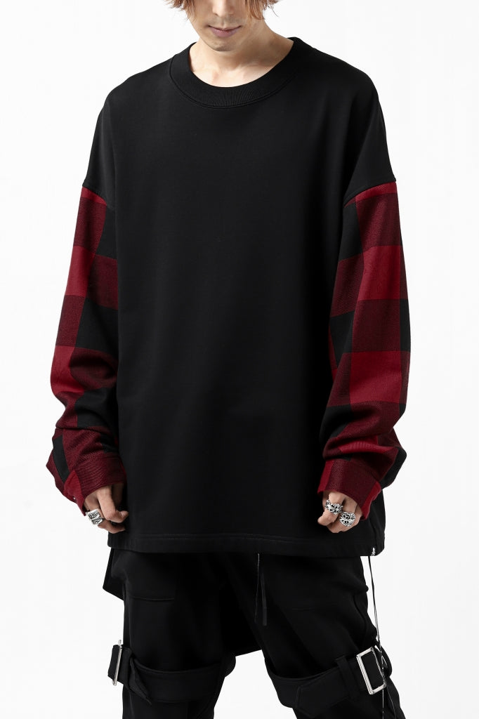 mastermind JAPAN DOCKING OVER TOPS / SWEAT+BLOCK CHECK