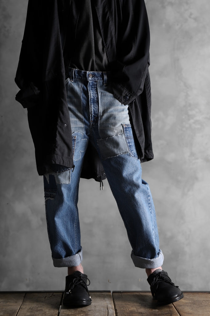 CHANGES VINTAGE REMAKE DENIM STRAIGHT PANTS / RARE DENIM_A