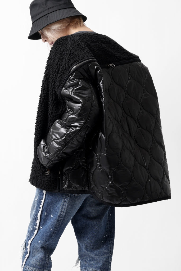 FACETASM ZIPPER SHERPA QUILTED LINER JACKET