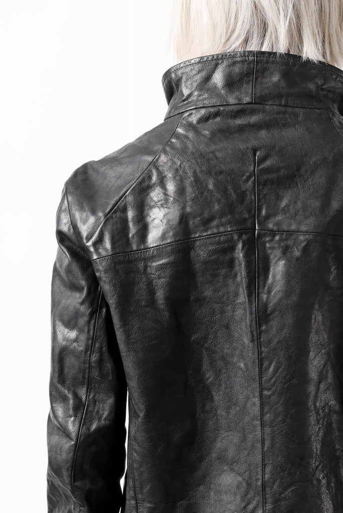 incarnation BUFFALO LEATHER DIAGONAL-ZIP DART SHOULDER BLOUSON JB-1 / OBJECT DYED 