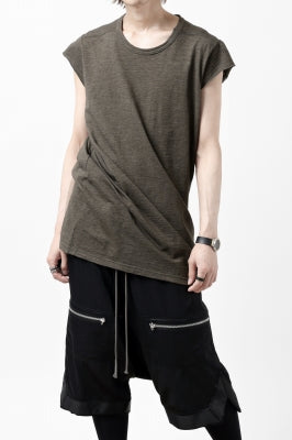 A.F ARTEFACT FRENCH SLEEVE TANK TOP / SLAB JERSEY