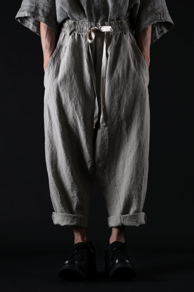 _vital deep sarouel easy pants / natural linen