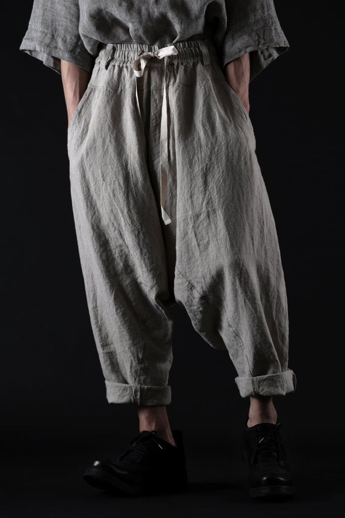 _vital deep sarouel easy pants / natural linen
