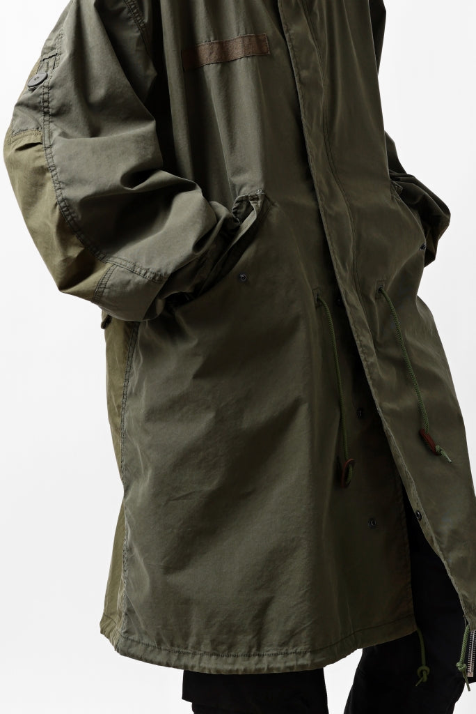 mastermind WORLD x ALPHA INDUSTRIES M-65 MODS COAT - CRAZY PANELED