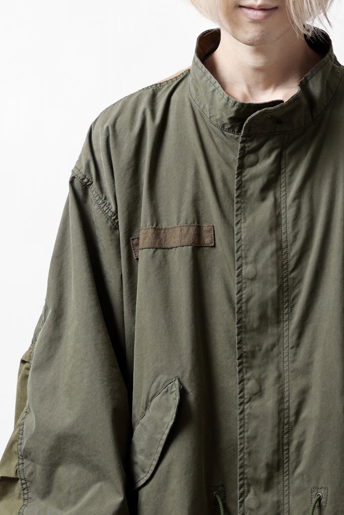 mastermind WORLD x ALPHA INDUSTRIES M-65 MODS COAT - CRAZY PANELED