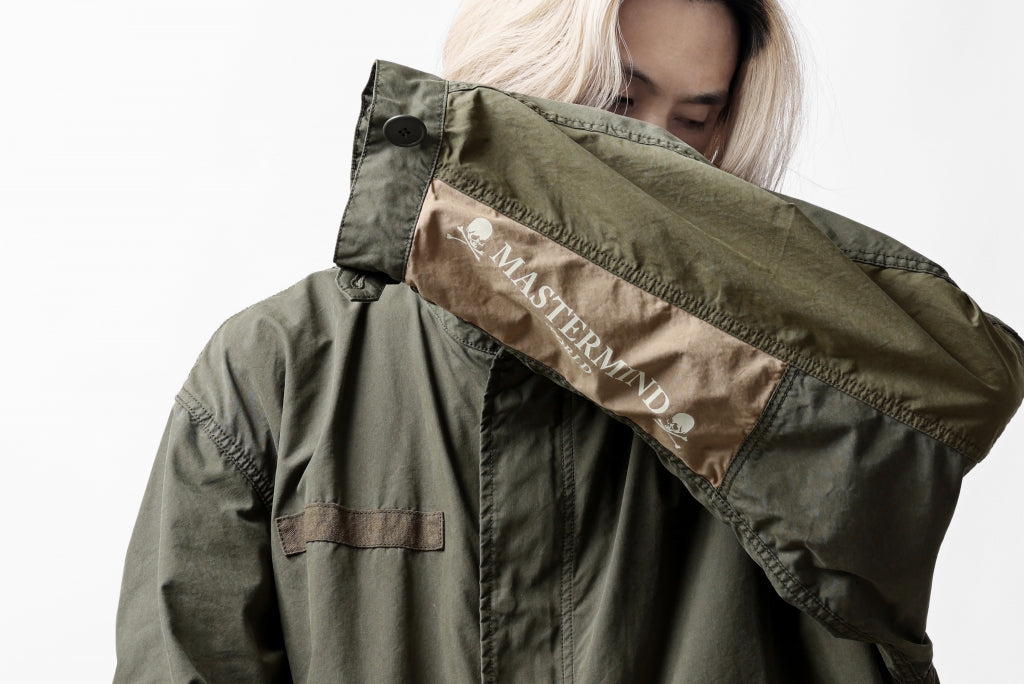 mastermind WORLD x ALPHA INDUSTRIES M-65 MODS COAT - CRAZY PANELED