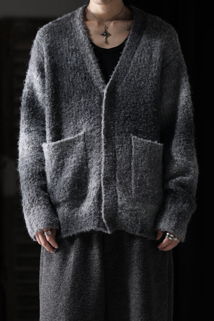 th products Inflated Cardigan / 1/4.5 kasuri loop knit