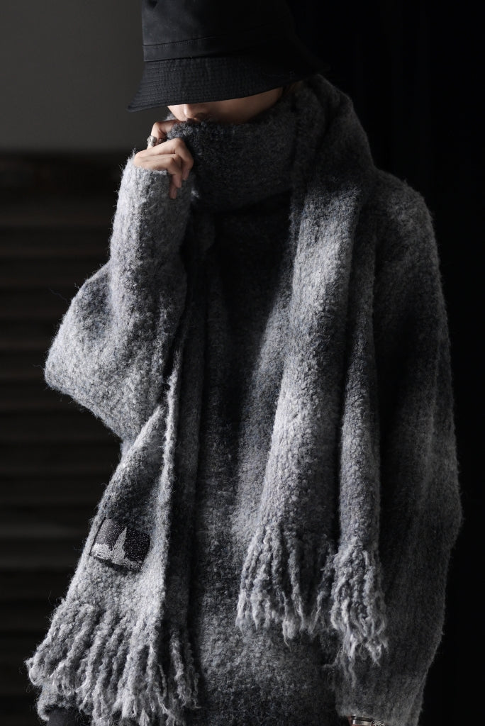 th products Inflated Scarf / 1/4.5 kasuri loop knit