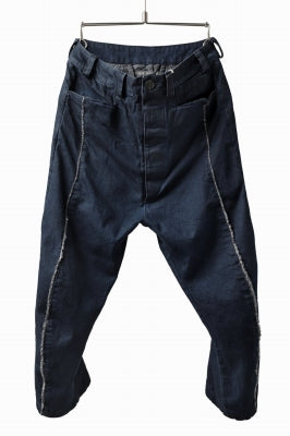 _vital exclusive curved narrow pants / japanese-ink dyed denim