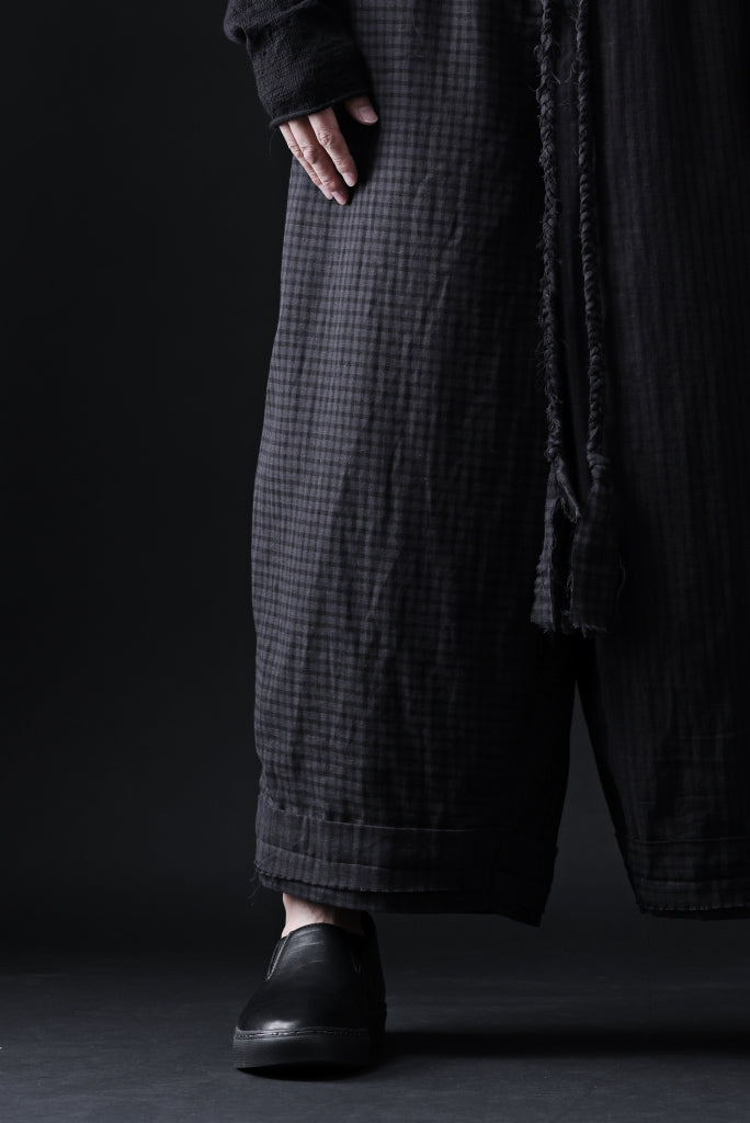 Aleksandr Manamis Wide Pant with Rope Code / CHECK & STRIPE