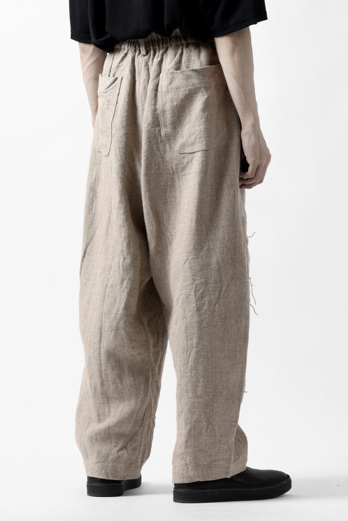 YUTA MATSUOKA wide tapered pants / safiran linen