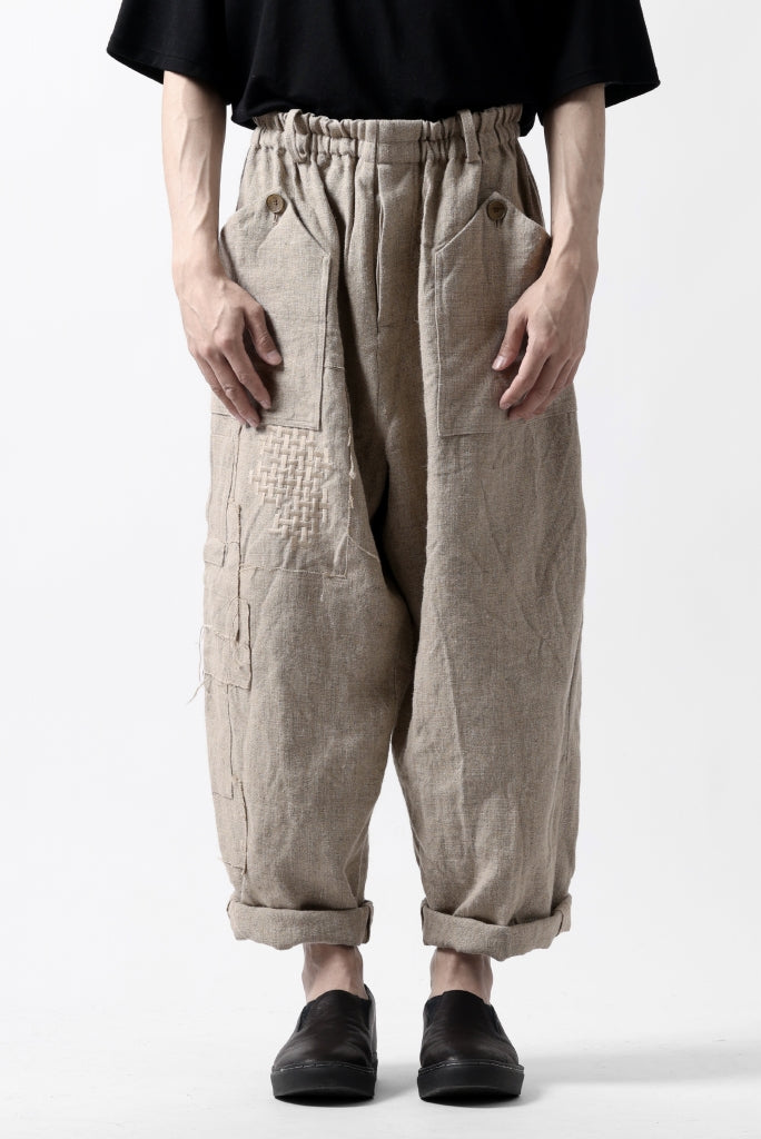 YUTA MATSUOKA wide tapered pants / safiran linen