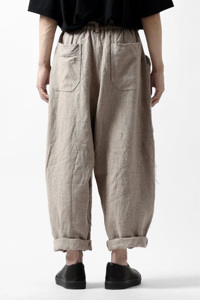 YUTA MATSUOKA wide tapered pants / safiran linen