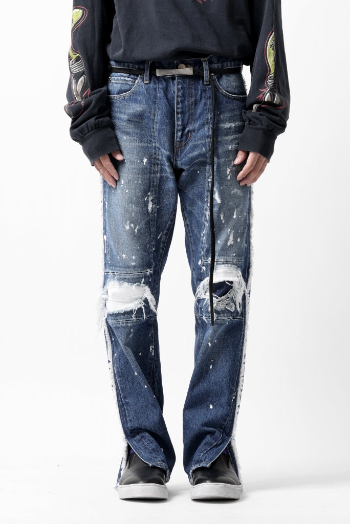 FACETASM DESTROYED DENIM PANTS