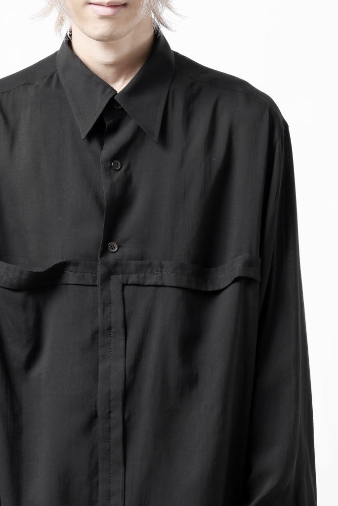 Y's TAPE FLAP POCKET SHIRT / CELLULOSE LOAN