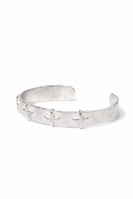 m.a+ silver stitched cross bracelet / AB18/AG