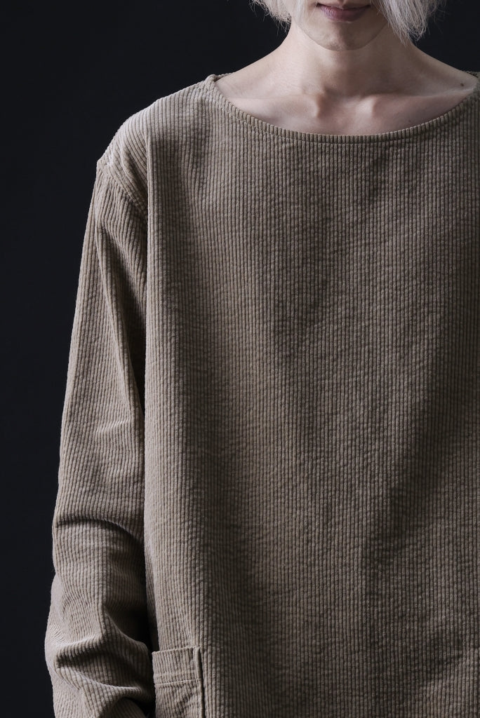 ISAMU KATAYAMA BACKLASH GARENT-DYED PULLOVER / 7W STRETCH CORDUROY