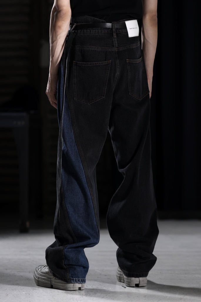 Feng Chen Wang TILTED WASITBAND JEANS TROUSERS